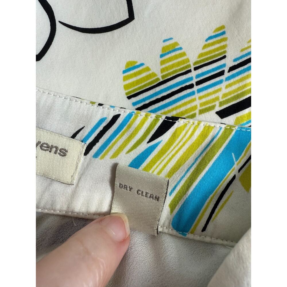 Valerie Stevens 100% Silk Floral Skirt Womens Size 4 Multicolor Event Retro - Picture 11 of 11